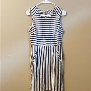Old Navy Navy and White Striped Mini Dress 5/$50